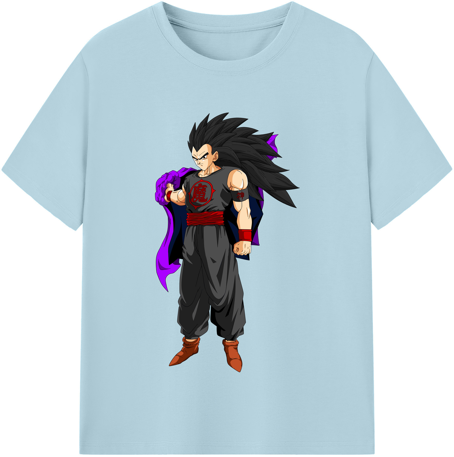 （画像用） ドラゴンボール ベジータ四世（Bejīta Yonsei）DRAGON BALL Vegeta IV 綿100％半袖Tシャツ（フロントプリント）